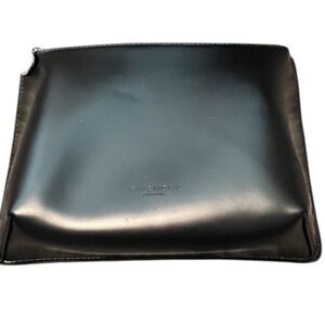 Givenchy Black Smooth Leather Cosmetic Pouch